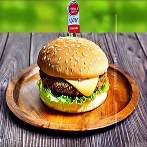 Cheesy Mutton Burger  (Big Patty)