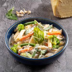 Penne Alfredo with Vegetables