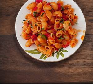 Classic vegetable schezwan pasta