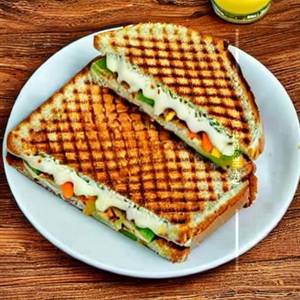 Veg Cheese Grilled Sandwich(Whole wheat bread )