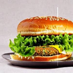 Garden Mint Spicy  Egg Patty Burger
