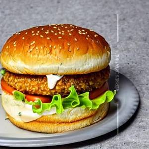 Classic Egg Patty Burger