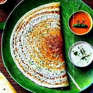 Cheese Onion Rava Sada Dosa