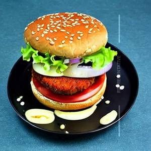 Double Spicy Paneer Burger