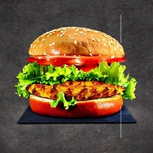 Hot Schezwan Spicy Grilled Chicken Burger