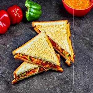 Capsicum Onion Cheese Sandwich