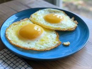 Half fry with butter [2 eggs, no bread]