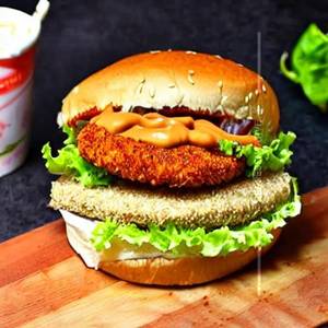 Chilli Garlic Mayo Paneer Burger