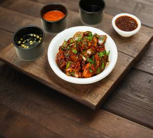 Baby Corn N Mushroom Chilli Veg Starters