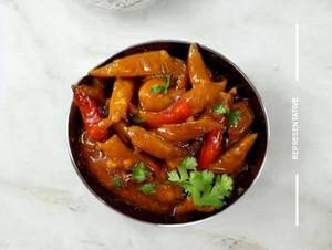 Chilli Baby Corn Gravy