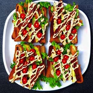 Our Special Toasty  Open Sandwich