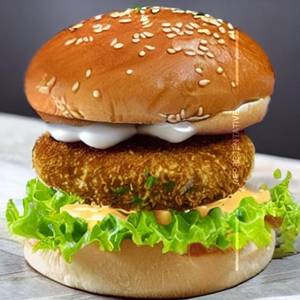 Chilli Garlic Mayo Prawn Burger