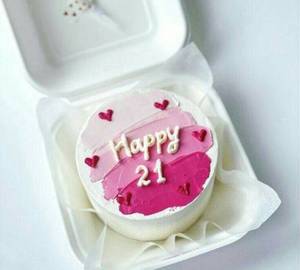 Eggless Yummy Vanilla Mini Cake (250 grams)(serves 2 person)