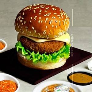 Mixed Double Treat Paneer Burger