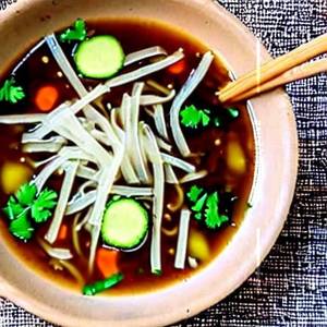 Veg Clear Noodles Soup