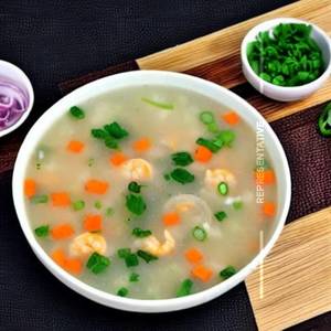 Prawns Jade Corn Soup