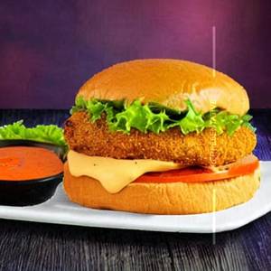 Malai Tikka  Grilled Chicken Burger
