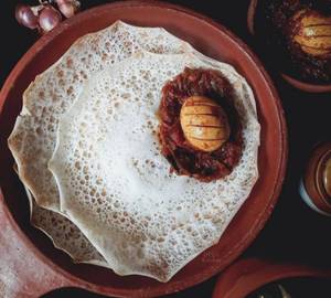3 Appam + Egg Roast