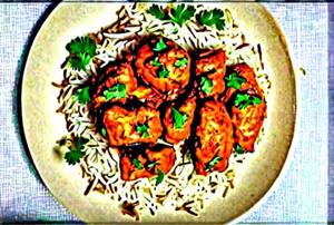 Chicken tikka rice