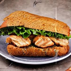 Whole Wheat Bread Chicken Club Sandwich | Wholesome Protein Meal