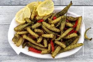 Baby corn pepper dry