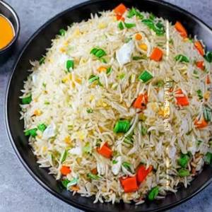 Schezwan egg fried rice
