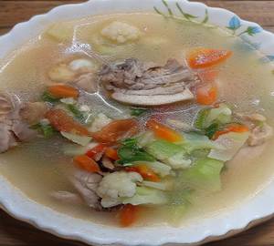 Chicken Boiled With Vegetable