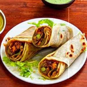 Double Pathaan Special Veg Roll
