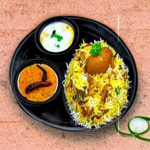 Hydrabadi Donne Egg Biryani