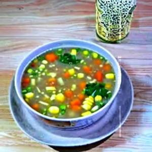 Veg sweet corn soup