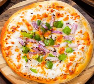 Cheese Onion Capsicum Pizza