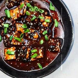 Tofu & Button Mushrooms In Black Bean Sauce