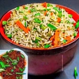 Veg Burnt Garlic Rice