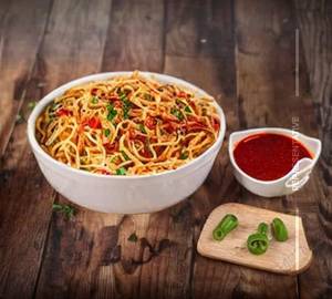 Schezwan egg noodles