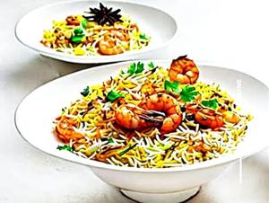 Prawns biryani