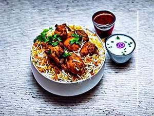 Chicken fry biryani