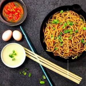 Schezwan Egg Soft Noodles
