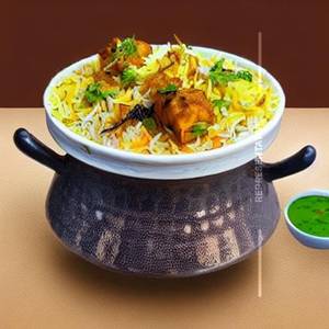 Dum Fish Biryani & Raitha (Half)