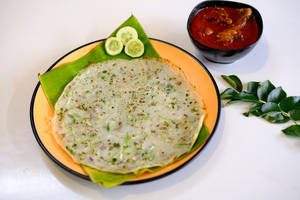 Cucumber Neer Dosa + Chicken Curry Combo