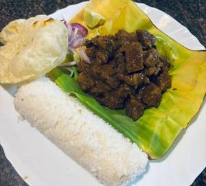Puttu + Beef Roast