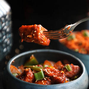 Basil Paneer Chilli