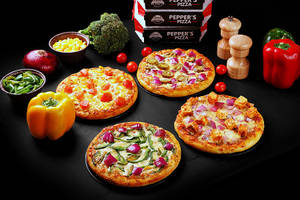 Double Topping Pizza [set Of 4]
