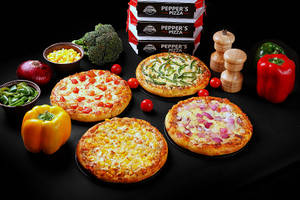 Single Topping Pizza [Set Of 4]