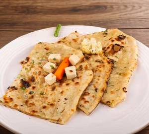 Mix Paratha with Amul butter small piece