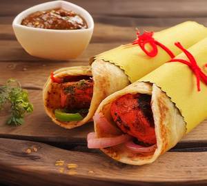 Mushroom tikka rolla