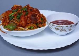 Veg Manchurian Noodles