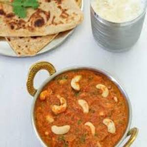 Kaju Curry + Paratha [2 Pieces]   + Chaas