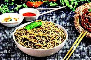 Schezwan Mutton Fried Noodles