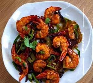 Prawns chilli dry