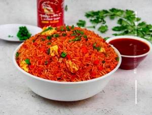 Schezwan egg fried rice